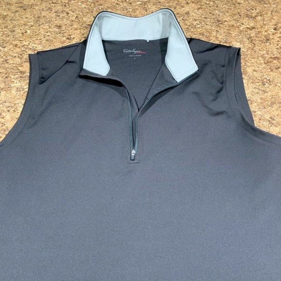NWOT Walter Hagen Essentials Black 1/4 Zip Vest Large Black - Picture 3 of 4
